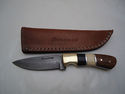 Pioneer Custom Made Damascus Steel Hunting Knife N