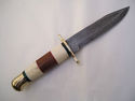 Pioneer Custom Made Damascus Steel Hunting Knife N