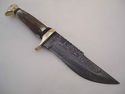 Pioneer Custom Made Damascus Steel Hunting Knife N