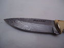 Pioneer Custom Made Damascus Steel Hunting Knife N