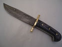 Pioneer Custom Made Damascus Steel Hunting Knife N