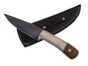 Pioneer Custom Made Damascus Steel Hunting Knife N