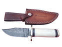 Pioneer Custom Made Damascus Steel Hunting Knife N