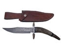 Pioneer Custom Made Damascus Steel Hunting Knife N