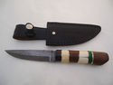 Pioneer Custom Made Damascus Steel Hunting Knife N