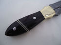 Pioneer Custom Made Damascus Steel Hunting Knife N