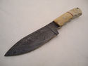 Pioneer Custom Made Damascus Steel Hunting Knife N