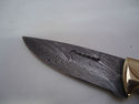 Pioneer Custom Made Damascus Steel Hunting Knife N