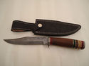 Pioneer CustomMade Damascus Steel HuntingKnife New