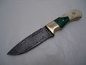 Pioneer Custom Made Damascus Steel Hunting Knife N