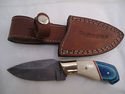 Pioneer Custom Made Damascus Steel Hunting Knife N