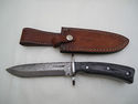 Pioneer Hand Made Damascus Steel Hunting Knife New