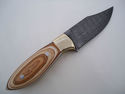 Pioneer Custom Made Damascus Steel Hunting Knife N