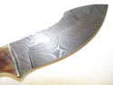 Hand Made Damascus Steel Drop Point Hunting Knife 