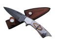 Pioneer Custom Made Damascus Steel Hunting Knife N