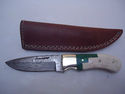 Pioneer Custom Made Damascus Steel Hunting Knife N