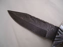 Pioneer Custom Made Damascus Steel Hunting Knife N