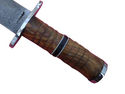 Pioneer Custom Made Damascus Steel Hunting Knife N