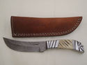 Pioneer Custom Made Damascus Steel Hunting Knife N