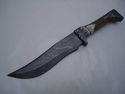 Pioneer Custom Made Damascus Steel Hunting Knife N