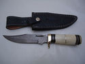 Pioneer Custom Made Damascus Steel Hunting Knife N