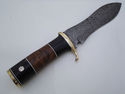 Pioneer Custom Made Damascus Steel Hunting Knife N