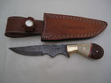 Pioneer Custom Made DamascusSteel Hunting Knife Ne