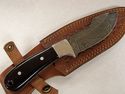 Hand Made Damascus Steel Drop Point Hunting Knife 