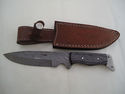 Pioneer Custom Made Damascus Steel Hunting Knife N