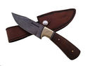 Pioneer Custom Made Damascus Steel Hunting Knife N