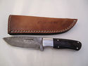 Pioneer Custom Made Damascus Steel Hunting Knife N