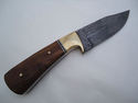 Pioneer Custom Made Damascus Steel Hunting Knife N