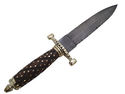 Pioneer Custom Made Damascus Steel Hunting Knife N