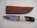 Pioneer Custom Made Damascus Steel Hunting Knife N