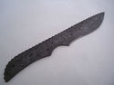 Pioneer Custom Made Damascus Steel "Blank Blade" N