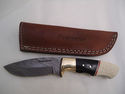 Pioneer Custom Made Damascus Steel Hunting Knife N