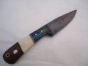 Pioneer Custom Made Damascus Steel Hunting Knife N