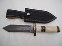 Pioneer Hand Made Damascus Steel Hunting Knife Wit