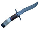 Pioneer Custom Made Damascus Steel Hunting Knife N