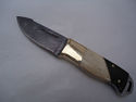 Pioneer Custom Made Damascus Steel Hunting Knife N