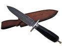 Pioneer Custom Made Damascus Steel Hunting Knife, 