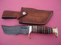 Pioneer Custom Made Damascus Steel Hunting Knife N