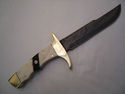 Pioneer Custom Made Damascus Steel Hunting Knife N