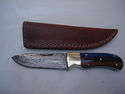 Pioneer Custom Mad Damascus Steel Hunting Knife Ne