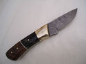 Pioneer Custom Made Damascus Steel"Skinner" Knife 