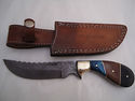 Pioneer Custom Made Damascus Steel Hunting Knife N