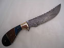 Pioneer Custom Made Damascus Steel Hunting Knife N