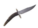 Pioneer Custom Made Damascus Steel Hunting Knife N