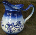 1969-89 Carlton Ware cobalt blue/white rose stonew