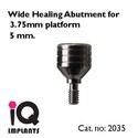 10 Wide Healing Caps for 3.75mm platform for Denta